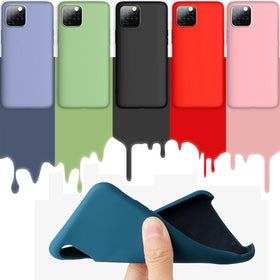 For Silicone Case 12 11 Pro X XR XS MAX 8 7 6 Liquid Rubber Cover
