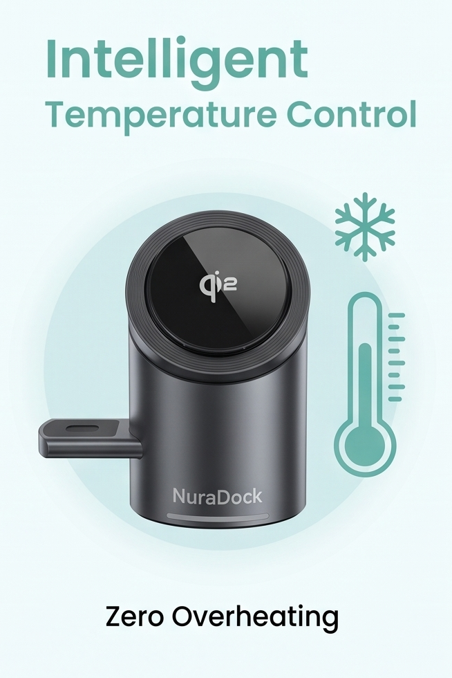 NuraDock™ Premium 3-in-1 Qi2 Station